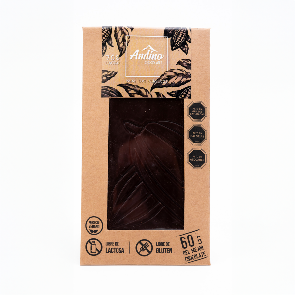 Barra clásica 70% cacao de 60g